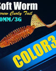 6Pcs/Lot Afishlure Screw Curly Tail Soft Grub 60Mm 3G Jerkbait Wobbler Jigging-A Fish Lure Wholesaler-Color3-Bargain Bait Box