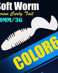 6Pcs/Lot Afishlure Screw Curly Tail Soft Grub 60Mm 3G Jerkbait Wobbler Jigging-A Fish Lure Wholesaler-Color6-Bargain Bait Box
