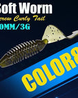 6Pcs/Lot Afishlure Screw Curly Tail Soft Grub 60Mm 3G Jerkbait Wobbler Jigging-A Fish Lure Wholesaler-Color8-Bargain Bait Box