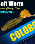 6Pcs/Lot Afishlure Screw Curly Tail Soft Grub 60Mm 3G Jerkbait Wobbler Jigging-A Fish Lure Wholesaler-Color9-Bargain Bait Box
