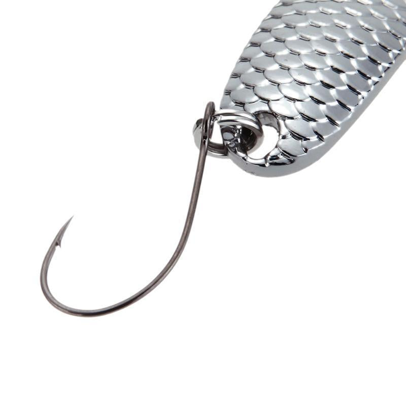 6Pcs/Lot Dragonscale Fishing Lure Spoon 3.5G/3.2Cm Hard Bait Metal Artificial-Silvercell Store-G-Bargain Bait Box