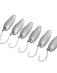 6Pcs/Lot Dragonscale Fishing Lure Spoon 3.5G/3.2Cm Hard Bait Metal Artificial-Silvercell Store-R-Bargain Bait Box