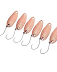 6Pcs/Lot Dragonscale Fishing Lure Spoon 3.5G/3.2Cm Hard Bait Metal Artificial-Silvercell Store-T-Bargain Bait Box