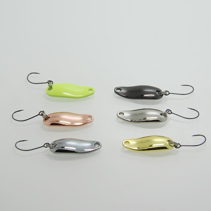 6Pcs/Lot Fishing Spoon 2.5G 28Mm Hooks Isca Artificial Metal Jig Lures Baits Ice-LUSHAZER Official Store-Bargain Bait Box