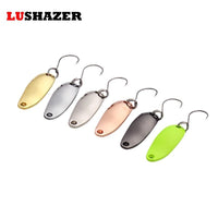6Pcs/Lot Fishing Spoon 2.5G 28Mm Hooks Isca Artificial Metal Jig Lures Baits Ice-LUSHAZER Official Store-Bargain Bait Box