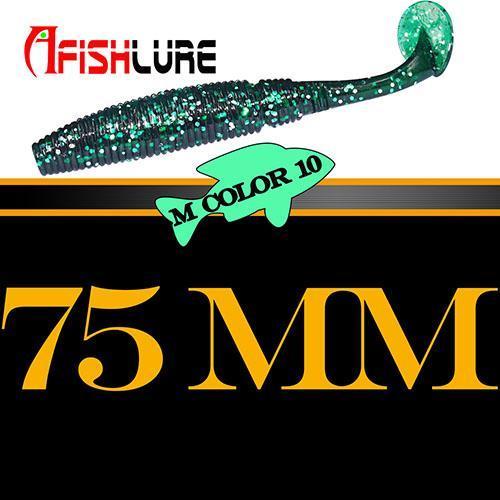 6Pcs/Lot T Tail Soft Worm 3.2G 75Mm Paddle Tail Lure Wobbler Fishing Soft Lure-A Fish Lure Wholesaler-COLOR10-Bargain Bait Box