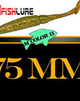 6Pcs/Lot T Tail Soft Worm 3.2G 75Mm Paddle Tail Lure Wobbler Fishing Soft Lure-A Fish Lure Wholesaler-COLOR11-Bargain Bait Box