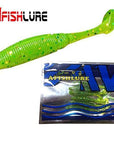 6Pcs/Lot T Tail Soft Worm 3.2G 75Mm Paddle Tail Lure Wobbler Fishing Soft Lure-A Fish Lure Wholesaler-COLOR4-Bargain Bait Box