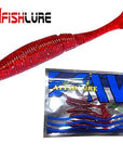 6Pcs/Lot T Tail Soft Worm 3.2G 75Mm Paddle Tail Lure Wobbler Fishing Soft Lure-A Fish Lure Wholesaler-COLOR5-Bargain Bait Box