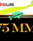 6Pcs/Lot T Tail Soft Worm 3.2G 75Mm Paddle Tail Lure Wobbler Fishing Soft Lure-A Fish Lure Wholesaler-COLOR6-Bargain Bait Box