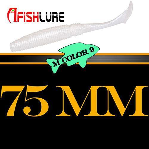 6Pcs/Lot T Tail Soft Worm 3.2G 75Mm Paddle Tail Lure Wobbler Fishing Soft Lure-A Fish Lure Wholesaler-COLOR9-Bargain Bait Box