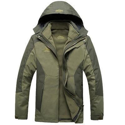 6Xl Men'S 2 Pieces Winter Inner Fleece Jacket Outdoor Sport Mountianskin-HO Outdoor Store-Army Green-Asian Size L-Bargain Bait Box