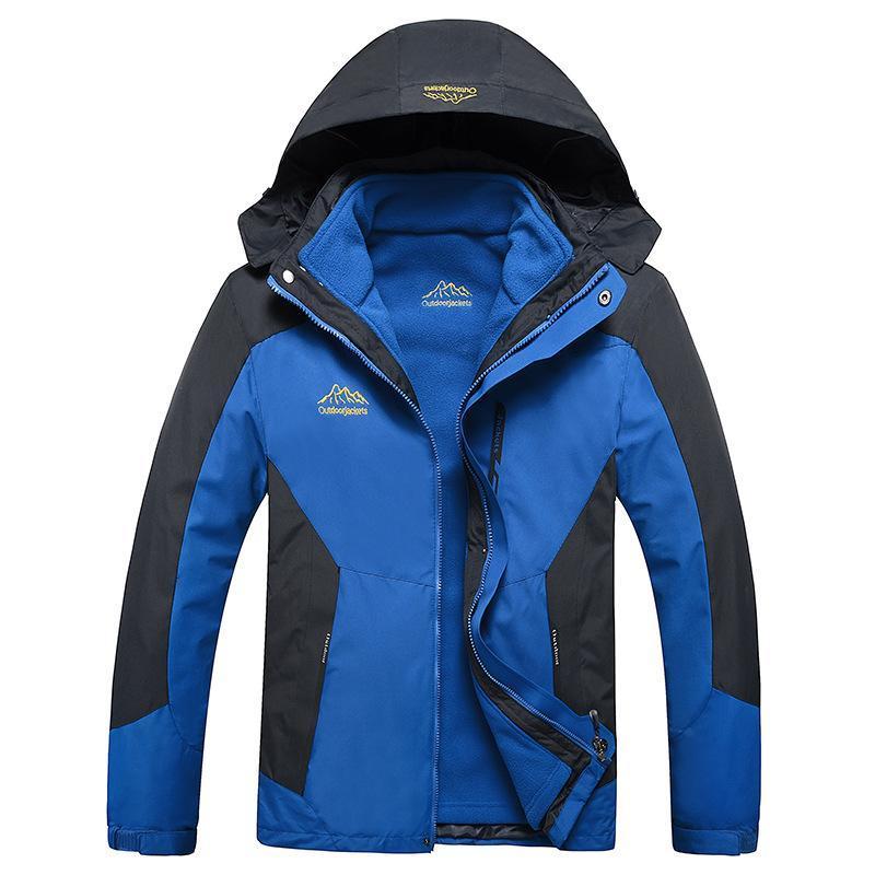 6Xl Men'S 2 Pieces Winter Inner Fleece Jacket Outdoor Sport Mountianskin-HO Outdoor Store-Denim Blue-Asian Size L-Bargain Bait Box