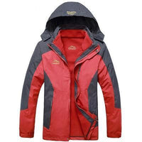 6Xl Men'S 2 Pieces Winter Inner Fleece Jacket Outdoor Sport Mountianskin-HO Outdoor Store-Red-Asian Size L-Bargain Bait Box