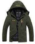 6Xl Men'S Winter Brand 2 Pieces Inside Cotton-Padded Jackets Outdoor Sport-Mountainskin Outdoor-Army Green-L-Bargain Bait Box