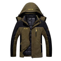 6Xl Men'S Winter Brand 2 Pieces Inside Cotton-Padded Jackets Outdoor Sport-Mountainskin Outdoor-Coffee-L-Bargain Bait Box