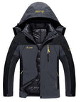 6Xl Men'S Winter Brand 2 Pieces Inside Cotton-Padded Jackets Outdoor Sport-Mountainskin Outdoor-Dark Grey-L-Bargain Bait Box