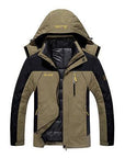 6Xl Men'S Winter Brand 2 Pieces Inside Cotton-Padded Jackets Outdoor Sport-Mountainskin Outdoor-Khaki-L-Bargain Bait Box
