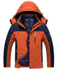 6Xl Men'S Winter Brand 2 Pieces Inside Cotton-Padded Jackets Outdoor Sport-Mountainskin Outdoor-Orange-L-Bargain Bait Box