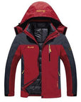 6Xl Men'S Winter Brand 2 Pieces Inside Cotton-Padded Jackets Outdoor Sport-Mountainskin Outdoor-Red-L-Bargain Bait Box