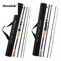 704 M Fishing Rod Lure 2.1 M 4 Sections M Power Carbon Fiber Spinning /-Baitcasting Rods-Sequoia Outdoor Co., Ltd-White-Bargain Bait Box