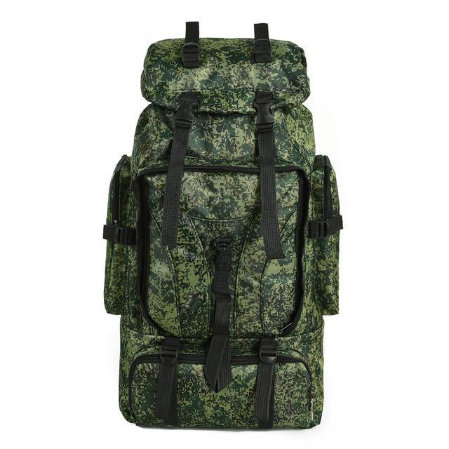 70L Big Capacity Men Women 3P Military Tactical Backpack Camping Hiking-Breaking Point Store-Dark green camo-Bargain Bait Box