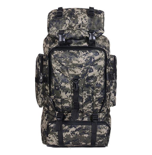 70L Big Capacity Men Women 3P Military Tactical Backpack Camping Hiking-Breaking Point Store-Sand camouflage-Bargain Bait Box