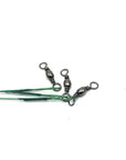 72Pcs Fishing Leader Line Soft Plastic Coated Stainless Steel Wires Ring With-DONQL Store-Green-Bargain Bait Box