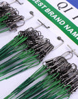 72Pcs Sea Fishing Spinner Line Trace Lure Anti Bite Fish Wire Leader 15 23 30Cm-Sports Museum Home-Green-Bargain Bait Box