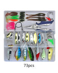 73/101/132/232Pcs Fishing Lures Set Mixed Minnow Piler Spoon Hooks Fish Lure Kit-Sports Zone-Keep you heathy-73pcs-Bargain Bait Box