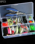 73Pcs/100Pcs/132Pcs Kit Minnow/Popper Spinner Spoon Lure With Hook Bait Fish-Mixed Combos & Kits-Bargain Bait Box-100PCS-Bargain Bait Box