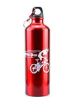 750Ml Water Drink Bottle Aluminum Alloy Mtb Bike Water Bottle Outdoor Sport-Yunvo Outdoor Sports CO., LTD-red-Bargain Bait Box