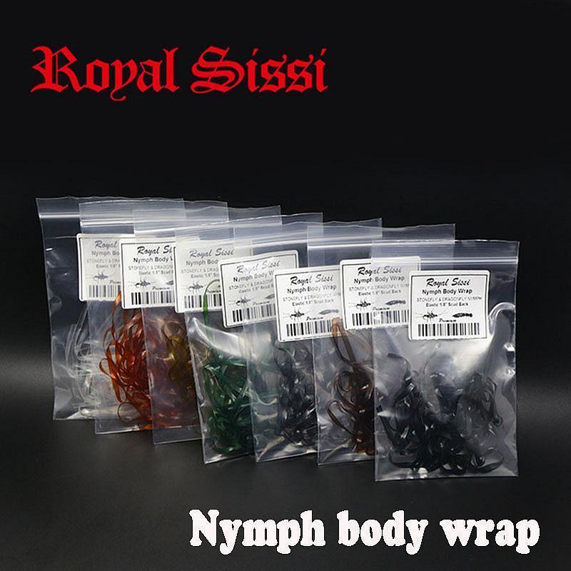7Colors/Set Nymph Body Wrap 1/8&#39;&#39; Elastic &amp;Flex Scud Back/ Synthetic Fly Tying-Fly Tying Materials-Bargain Bait Box-Bargain Bait Box