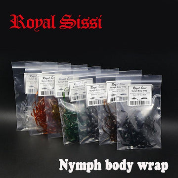 7Colors/Set Nymph Body Wrap 1/8'' Elastic &Flex Scud Back/ Synthetic Fly Tying-Fly Tying Materials-Bargain Bait Box-Bargain Bait Box