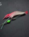 7Pcs/Lot Silicon Fishing Lures Luminous Shrimp Lures Soft Lures 8Cm 5G 7 Color-JSFUN Official Store-Color G-Bargain Bait Box