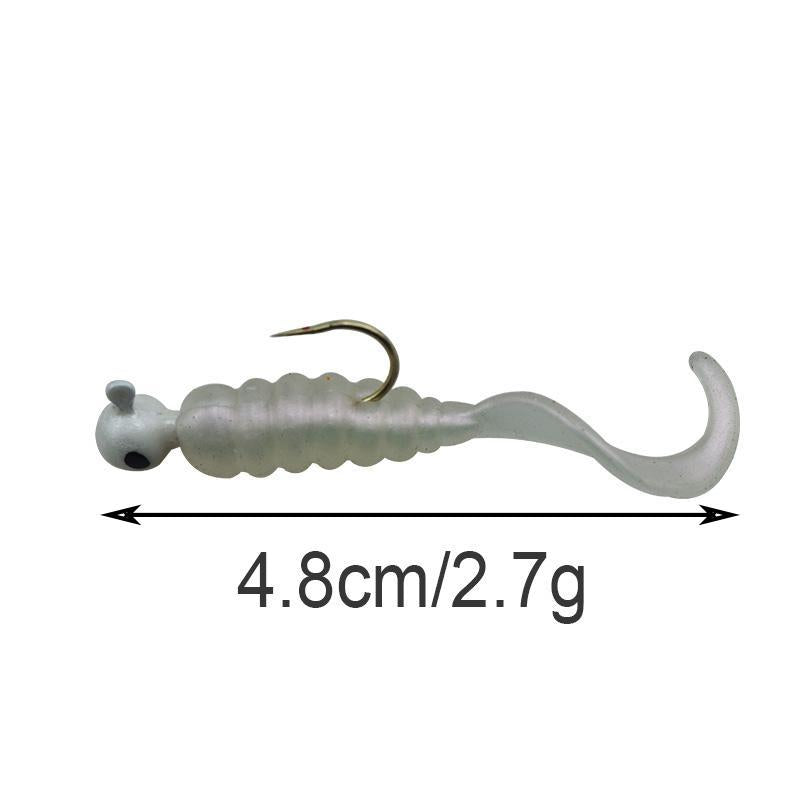 7Pcs/Lot Soft Artificial Volume Tail Worm Baits Soft Shrimp Lure 4.8Cm –  Bargain Bait Box