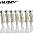 7Pcs/Lot Soft Artificial Volume Tail Worm Baits Soft Shrimp Lure 4.8Cm/2.8G-WDAIREN fishing gear Store-D-Bargain Bait Box