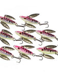 8 Pcs 7G 5Cm Spoon Bait Ice Fishing Jig Fishing Tackle 4 Color Available-Jigging Spoons-Bargain Bait Box-Pink-Bargain Bait Box
