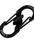 8 Shape Plastic Steel Carabiner Key Chain Hook Clip Outdoor Camping-YKS sport Shop-black-Bargain Bait Box