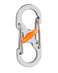 8 Shape Plastic Steel Carabiner Key Chain Hook Clip Outdoor Camping-YKS sport Shop-Silver-Bargain Bait Box