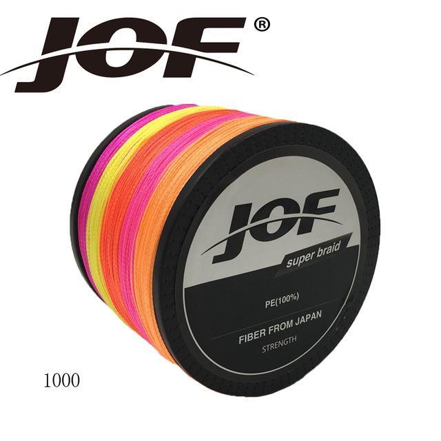 8 Strands 1000M 10Lb - 100Lb Pe Braided Fishing Line Strong Multifilament-YPYC Sporting Store-Multi With Red-0.6-Bargain Bait Box
