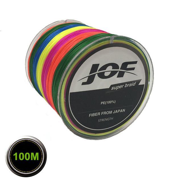 8 Strands 100M Pe Braided Fishing Line Super Strong Japan Multifilament Line Jig-AOLIFE Sporting Store-Multi with Green-1.0-Bargain Bait Box