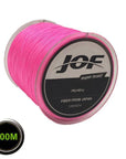 8 Strands 100M Pe Braided Fishing Line Super Strong Japan Multifilament Line Jig-AOLIFE Sporting Store-Pink-1.0-Bargain Bait Box