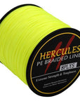 8 Strands 300M Hercules Pe Braided Fishing Line Sea Saltwater Fishing Weave-Hercules Pro store-Fluorescent Yellow-0.8-Bargain Bait Box