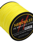 8 Strands 300M Hercules Pe Braided Fishing Line Sea Saltwater Fishing Weave-Hercules Pro store-Yellow-0.8-Bargain Bait Box