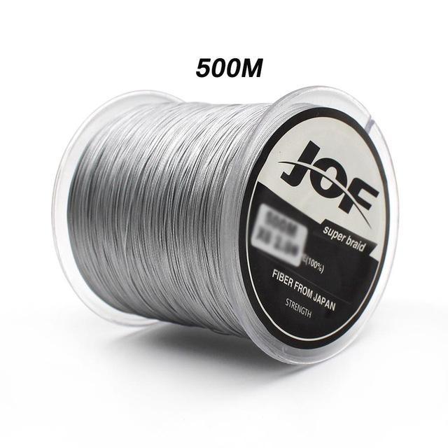 8 Strands Weaves Fishing Line 300M/500M Extrem Strong Japan Multifilament Pe 8-DONQL Outdoors Store-Gray 500M-2.0-Bargain Bait Box