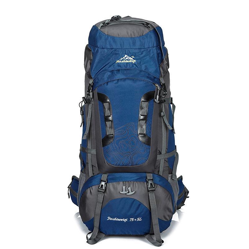 80L Large Backpack Waterproof Outdoor Travel Bags Camping Hiking Climbing-Gocamp-black-Bargain Bait Box