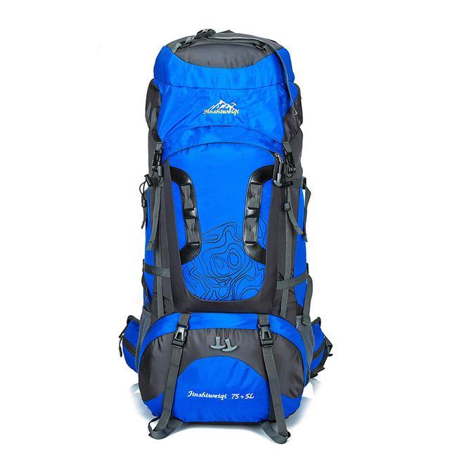 80L Large Backpack Waterproof Outdoor Travel Bags Camping Hiking Climbing-Gocamp-blue-Bargain Bait Box
