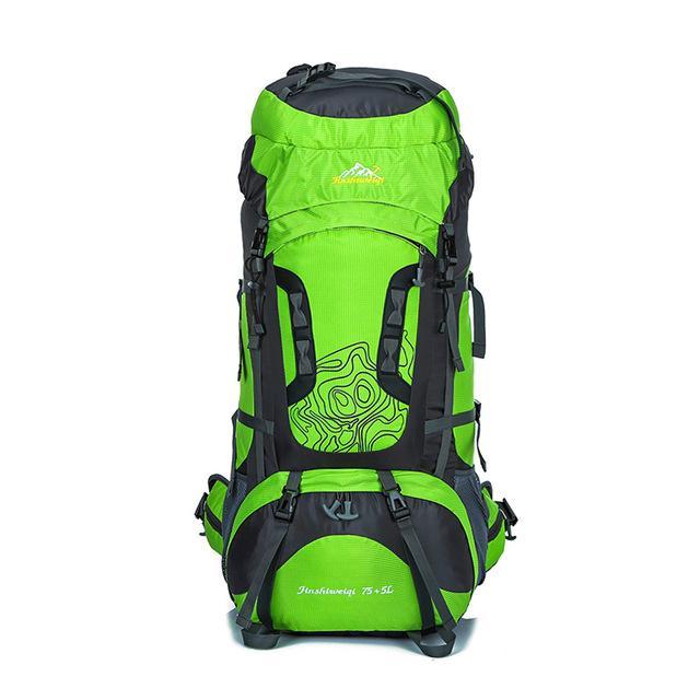 80L Large Backpack Waterproof Outdoor Travel Bags Camping Hiking Climbing-Gocamp-green-Bargain Bait Box