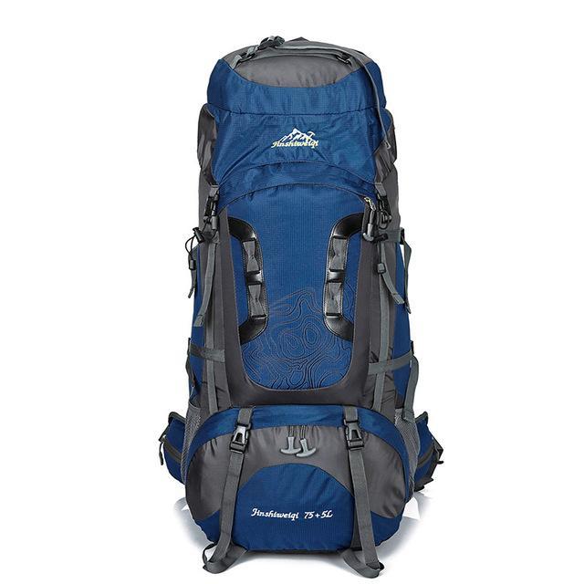 80L Large Backpack Waterproof Outdoor Travel Bags Camping Hiking Climbing-Gocamp-navy blublue-Bargain Bait Box